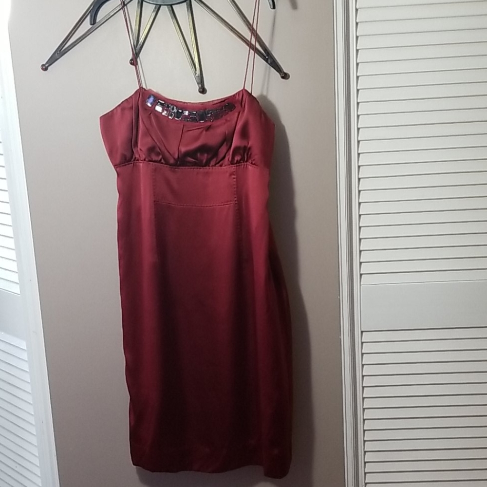 Hugo Boss Spaghetti Strap Cocktail Dress